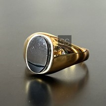 Anillo minimalista de oro, plata de ley 925 sólida con piedras preciosas de... - £53.46 GBP