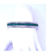 John HARDY JAI Green Agate 10.80ct Box Chain Sterling Silver Bangle Brac... - €335,23 EUR