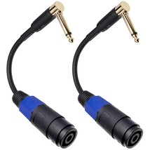 Cess-144 Speakon Female Connector To 1/4&quot; Male Ts Speaker Cable - Speak-... - £19.66 GBP