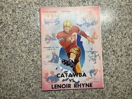 CATAWBA VS. LENOIR RHYME COLLEGE FOOTBALL PROGRAM 11-27-52 - $29.68