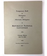Temporary Roll 1960 Republican National Convention Delegates &amp; Alternate... - £20.45 GBP