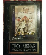 Troy Aikman Card Plaque - $35.00