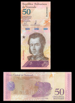 Venezuela P105, 50 Bolivar, Sucre / OCELOT at park 2018 UNC see W/M image - £1.47 GBP