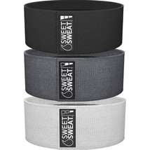 Sweet Sweat Hip Bands With 3 Levels Of Resistance | Non-Slip Fabric Boot... - £29.33 GBP