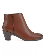 NEW EASY SPIRIT BROWN LEATHER   BOOTS BOOTIES SIZE 8.5 W WIDE $129 - £68.97 GBP