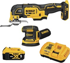 DEWALT 20V MAX* XR Sander &amp; Multi-Tool, Woodworking Kit, 2-Tool (DCK202P1) - £233.10 GBP