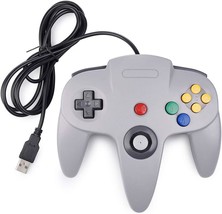 Usb N64 Controller, Modeslab Retro Classic Wired N64 Controllers 64 Bit, Gray. - $39.96