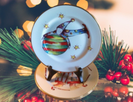 Rosanna Italy 8&quot; Salad Dessert Plates Set of 3 Italian Holiday Clowns - £27.66 GBP