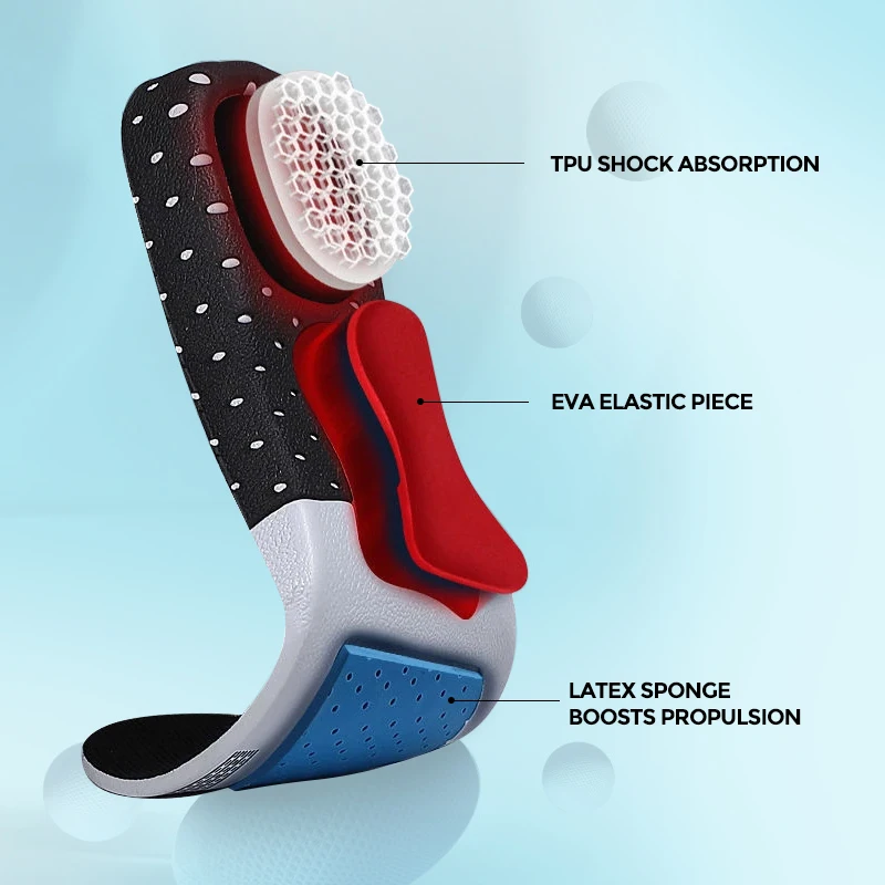 Best Sneakers BANGNI Badminton  Insoles Running  Gel Shoe Pads Heel Shock Absorb - £40.42 GBP