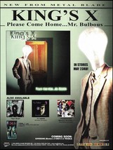 King&#39;s X Please Come Home Mr. Bulbous 2000 Metal Blade Records ad Ty Tabor - £3.31 GBP