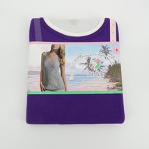 Margaritaville Womens 2 Pack Purple White Tank Top Small NWT $48 - $12.87