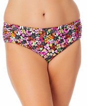 MSRP $30 California Waves Plus Size Ditsy-Print Bikini Bottoms Size 0(12/14) - £12.35 GBP