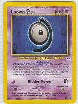 M) Pokemon Nintendo GAMEFREAK Collector Trading Card Unown 47/75 40HP - €1,69 EUR