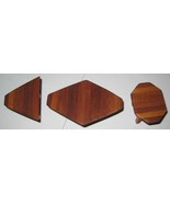 1:12 Miniature Coffee Table &amp; 2 End Tables in Solid Mahogany OOAK Artisa... - $21.78 CAD