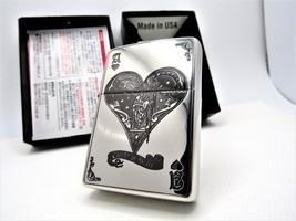 Devil Trump Heart Playing Cards Zippo 2022 MIB Rare - £67.10 GBP