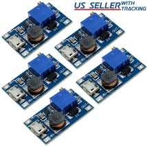 5Pcs Dc-Dc Micro-Usb Step Up Boost Module 2-24V In 5-28V Output Power Co... - $15.19