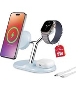 3-in-1 Wireless Charger, iPhone, Watch &amp; AirPods, Fast Stable Charging, ... - $314.23 MXN