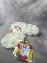 Vintage Jello Jigglers Easter Egg Mold Shots Shooters White Clear Smooth... - $59.99