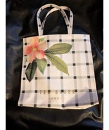Ted Baker Secret Trellis Pink Flower Large Icon Tote Bag PVC Black White - $42.56