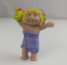 Vintage 1984 Cabbage Patch Kids Girl In Towel W/ Duck 2.5&quot;  Mini Doll - £7.62 GBP