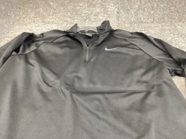 Nike Golf Mens Pullover Long Sleeve Sweater Black Zip Dri-Fit 3XL XXXL - $23.71