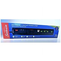 Sunbeam Advance 7 Outlet Power Strips with Surge Protector - $10.88
