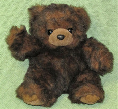 Mjc Teddy Bear 1992 Plush Vintage Stuffed Animal Furry Brown Tan Mix Lovey Toy - $22.50
