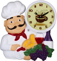 Chef Kitchen Wall Clocks with 3D Chef Statue - £27.17 GBP