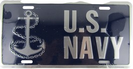 US Navy Blue w Anchor and Chain, USA Armed Service 6&quot;x12&quot; License Plate ... - $11.38