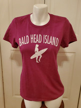 Next Level Apparel Women&#39;s Size Large Bald Head Island T-Shirt - £11.61 GBP