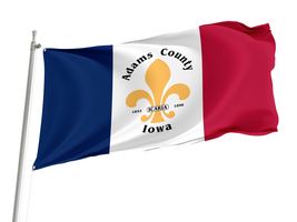 Adams County, Iowa  Flag ,Size -3x5Ft / 90x150cm, Garden flags - £23.27 GBP