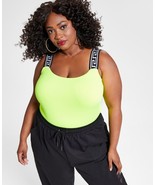 MSRP $69 Nina Parker Women Plus Size Printed-Strap Bodysuit Yellow Size 1X - €20,24 EUR
