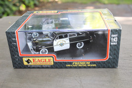 Eagle Collectibles 1:43 Diecast 1949 Mercury Club Coupe Police Cruiser #1552 LB - £23.18 GBP