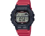 Casio - WS1400H-4AV - Illuminator Men&#39;s Digital Sports Watch - Red/Black - $35.95