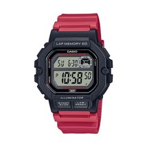 Casio - WS1400H-4AV - Illuminator Men&#39;s Digital Sports Watch - Red/Black - £28.48 GBP