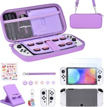 Younik Switch Oled Accessories Bundle, 15 In 1 Purple Switch Oled, Con. - $32.92