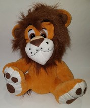 Classic Toy Co Lion Plush 16&quot; Stuffed Animal Brown White Soft - £11.88 GBP