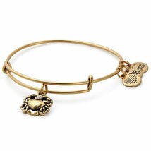 Alex and Ani Crab Gold Charm Bangle Bracelet Summer Beach Jewelry new ta... - £14.70 GBP