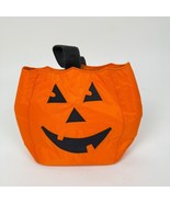 Garnet Hill Jack-o-Lantern Halloween Bag Tote Orange - $278.12 MXN