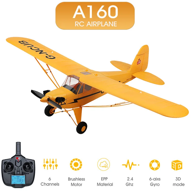 Wltoys Xka160 Brushless Rc Glider 3d6g Five-channel Fixed-wing Aerial Model Rc - $154.78+