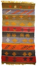 Alfombra anejo Oriental hecho a mano 70cm x 132cm 1940s - 1C608 - $9,655.05 MXN