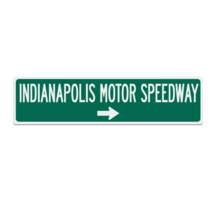 Indianapolis Motor Speedway Metal Road Sign - £23.17 GBP
