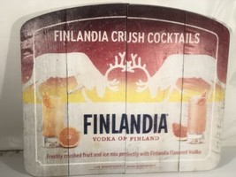 Finlandia Vodka Wood Board Panel Sign Display Made In USA - $64.34