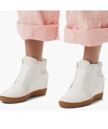 Sorel Out N About Wedge Leather Bootie, Ankle Boots White/Sea Salt, Size... - $99.00
