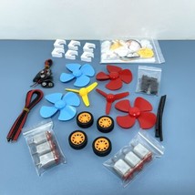 Eudax 6-Piece DC Motor Set, Wires, Switches, Wheels, Propellers, Gears... - $11.39