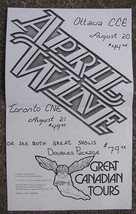 April Wine 1970&#39;S Flyer Poster Canada Bus Rare GCT 11*17Inch cne cce - $18.75