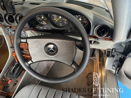  Leather Steering Wheel Cover For Chevrolet C2500 Suburban Black Seam - £39.19 GBP