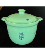 Vintage Blue Cronin Blue Tulip Bake Oven Bean Pot Casserole Dish w Lid 2... - $564.31 MXN