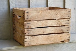 Old Vintage Rustic Primitive Wood Opened Wooden Shipping Crate Box Count... - £55.18 GBP