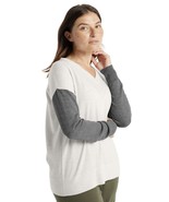 icebreaker NWT women’s shearer v neck sweater Size S Beige Grey Q10 - £59.10 GBP